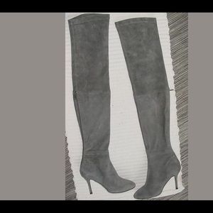 Zara suede over knee boots gray euro 40 size 9